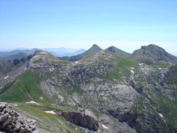 Panorama dal Mongioie il 15 luglio 2004