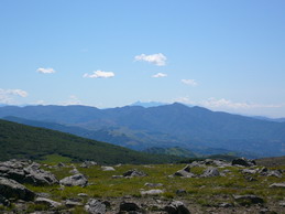 Le Alpi Apuane fotografate dalla vetta dell'Aiona