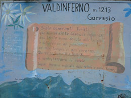 Dipinto sul muraglione a Valdinferno - 24 marzo 2008
