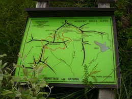 La cartina della zona del Toraggio