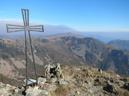 Il crinale e l'Argentea visti dalla cima del Monte Rama - 31 ottobre 2011